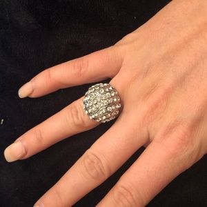 beautiful rhinestone statement ring